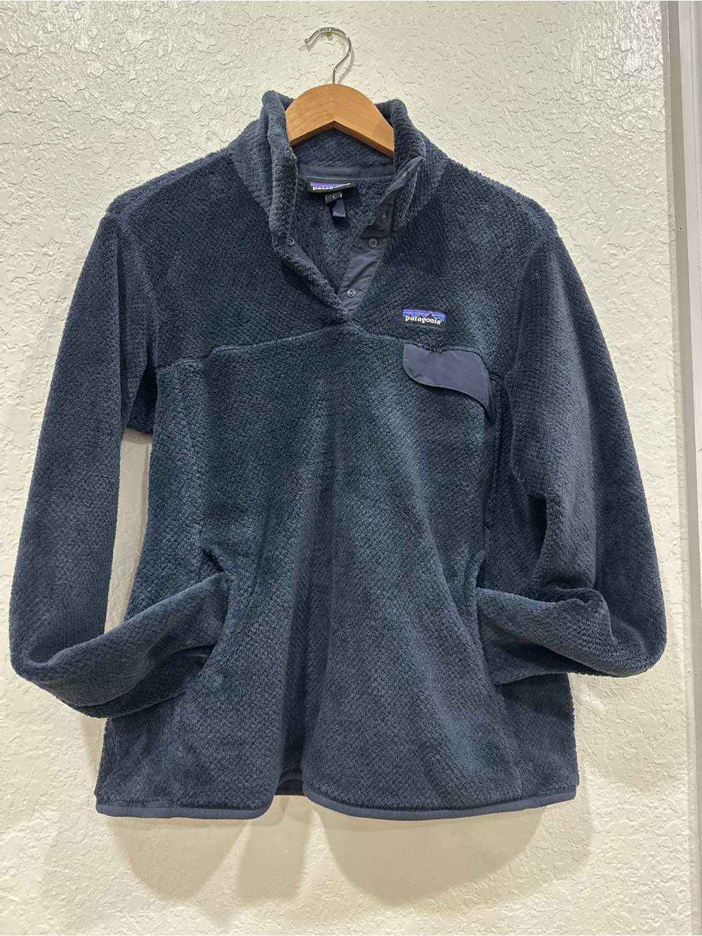 Patagonia Women's Dark Navy Snap-Front Fleece Pullover